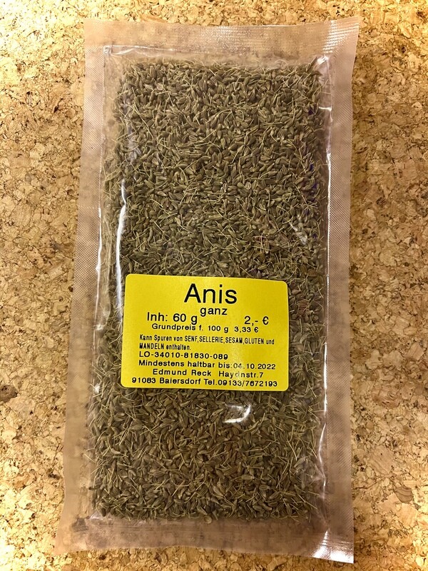 Anis ganz 60g