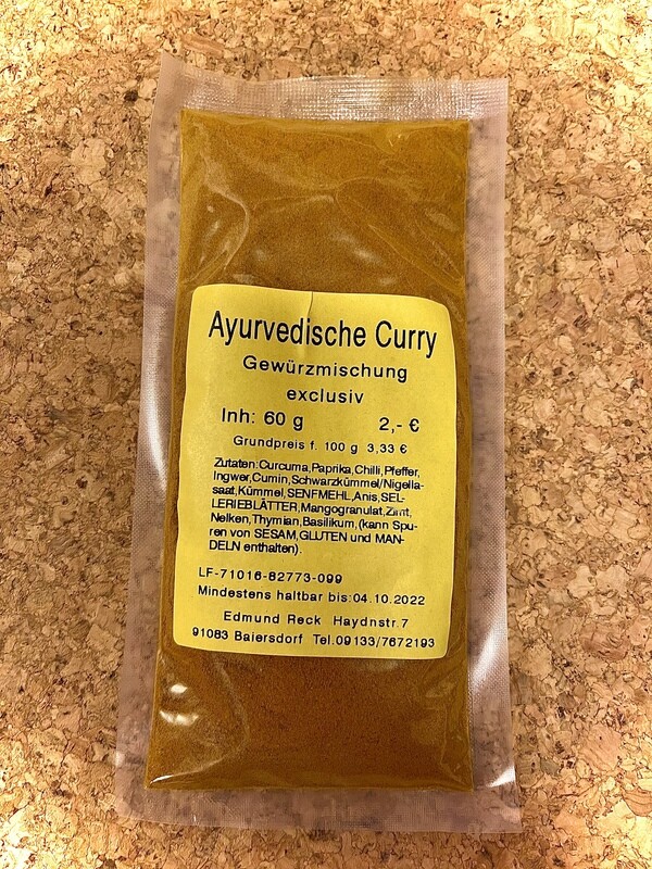 Ayuvedisches Curry Gewürzmischung exclusiv 60g