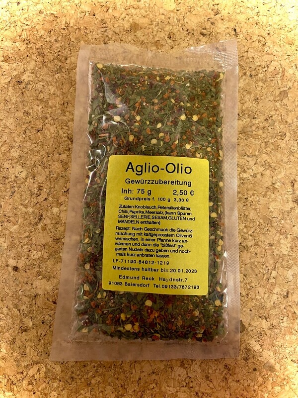 Aglio-Olio Gewürzzubereitung 60g