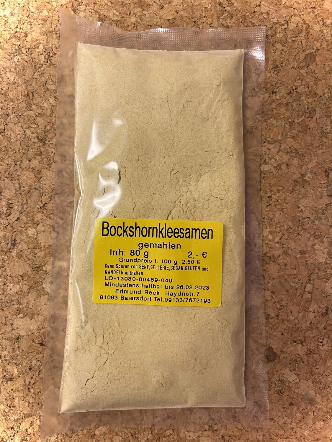 Bockshornkleesamen gemahlen 80g