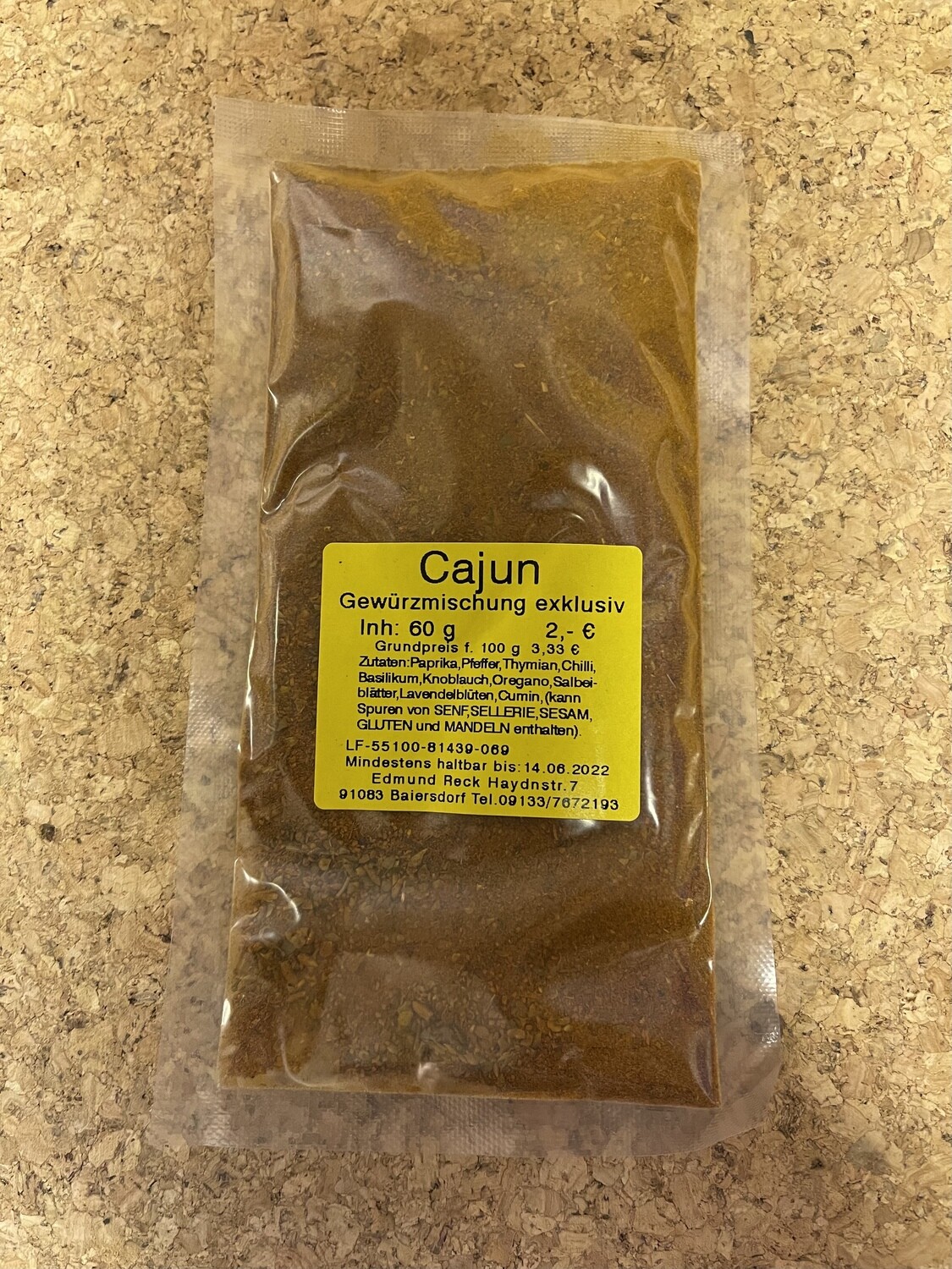 Cajun Gewürzmischung exklusiv 60g