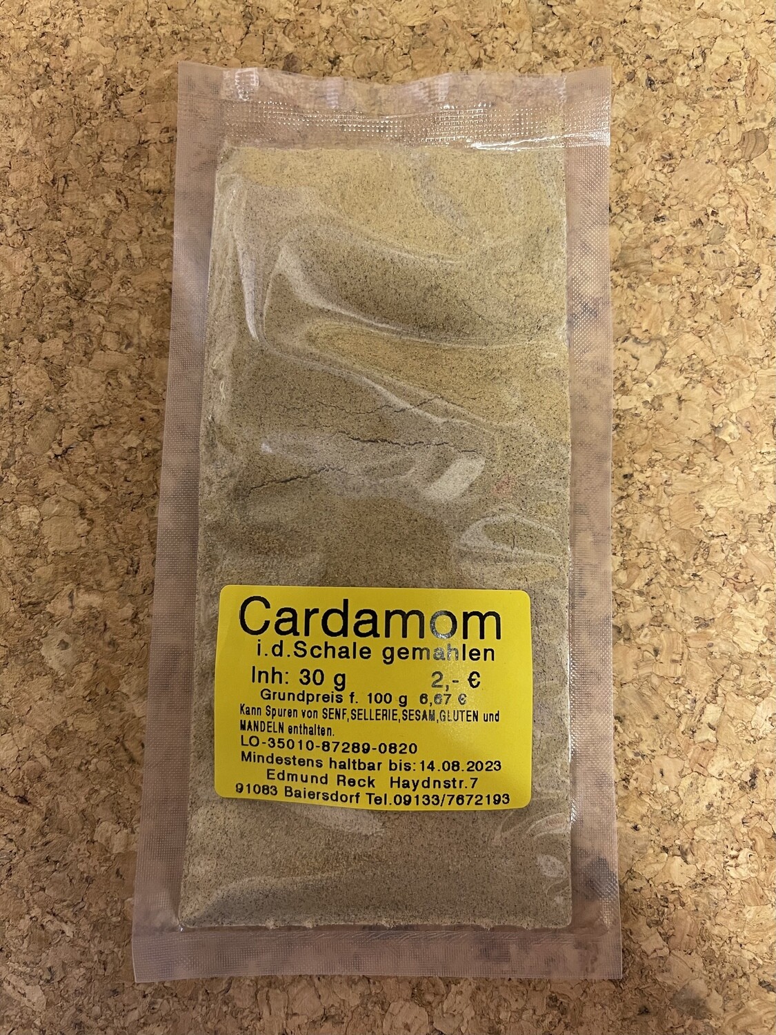 Cardamom in der Schale gemahlen 30g