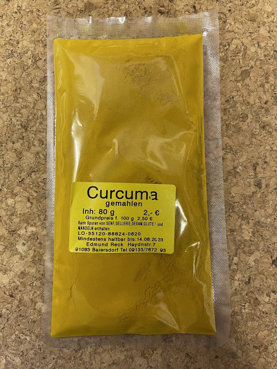 Curcuma gemahlen 80g