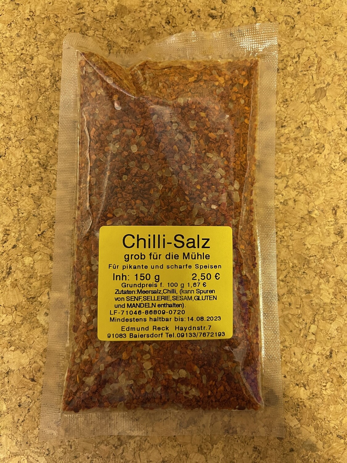Chilli-Salz grob für die Mühle 150g