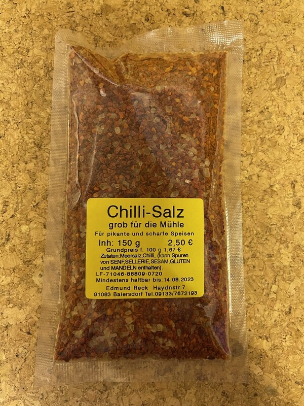 Chilli-Salz grob für die Mühle 150g
