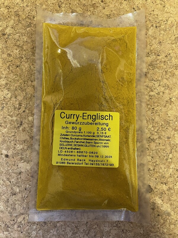 Curry-Englisch Gewürzzubereitung 70g