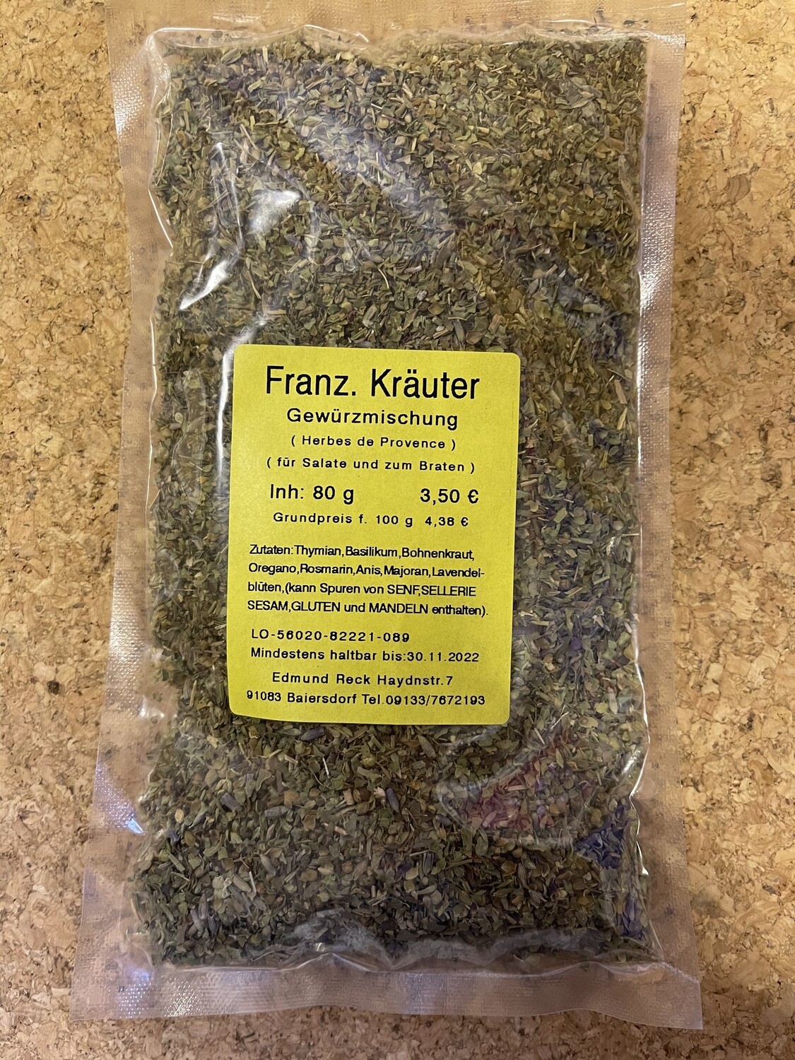 Französische Kräuter Gewürzmischung (Herbes de Provence) 80g