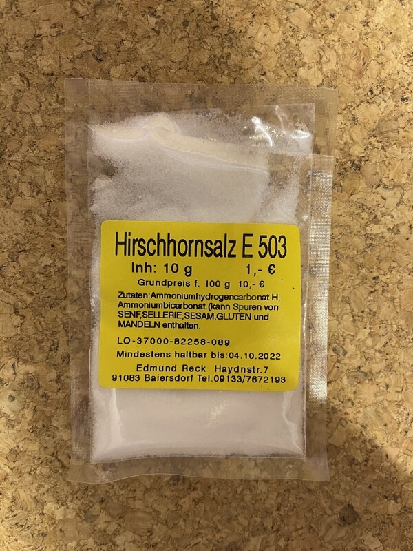 Hirschhornsalz E503 10g