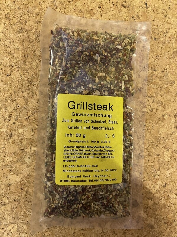 Grillsteak Gewürzmischung 60g