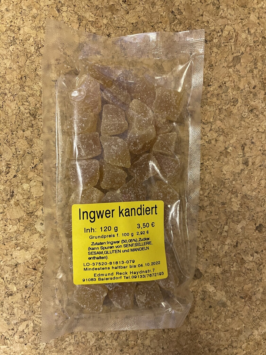 Ingwer kandiert 120g