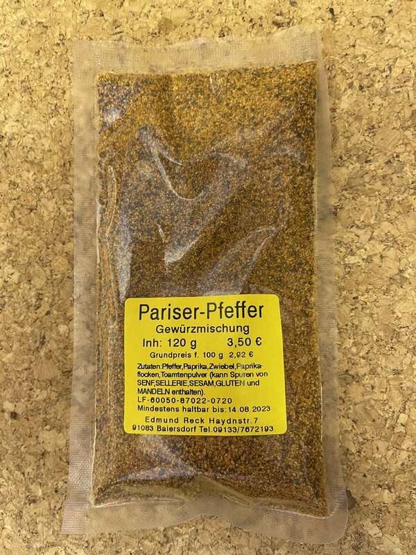 Pariser-Pfeffer Gewürzmischung 120g