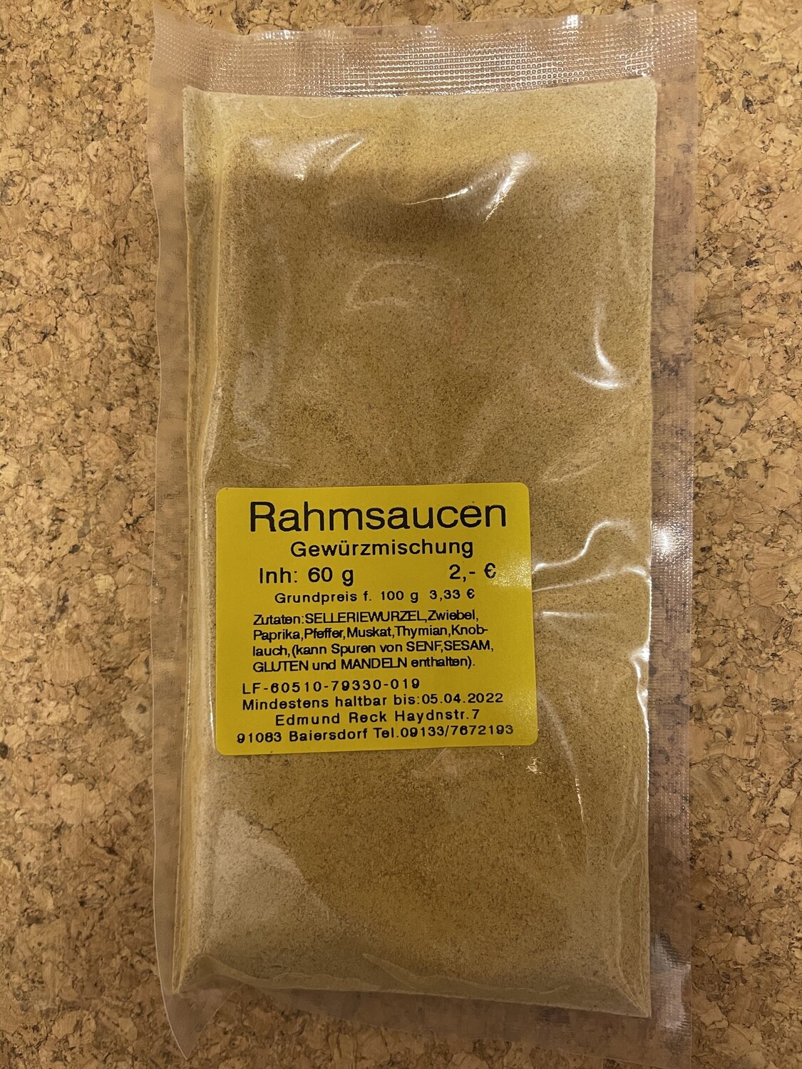 Rahmsaucen Gewürzmischung 60g