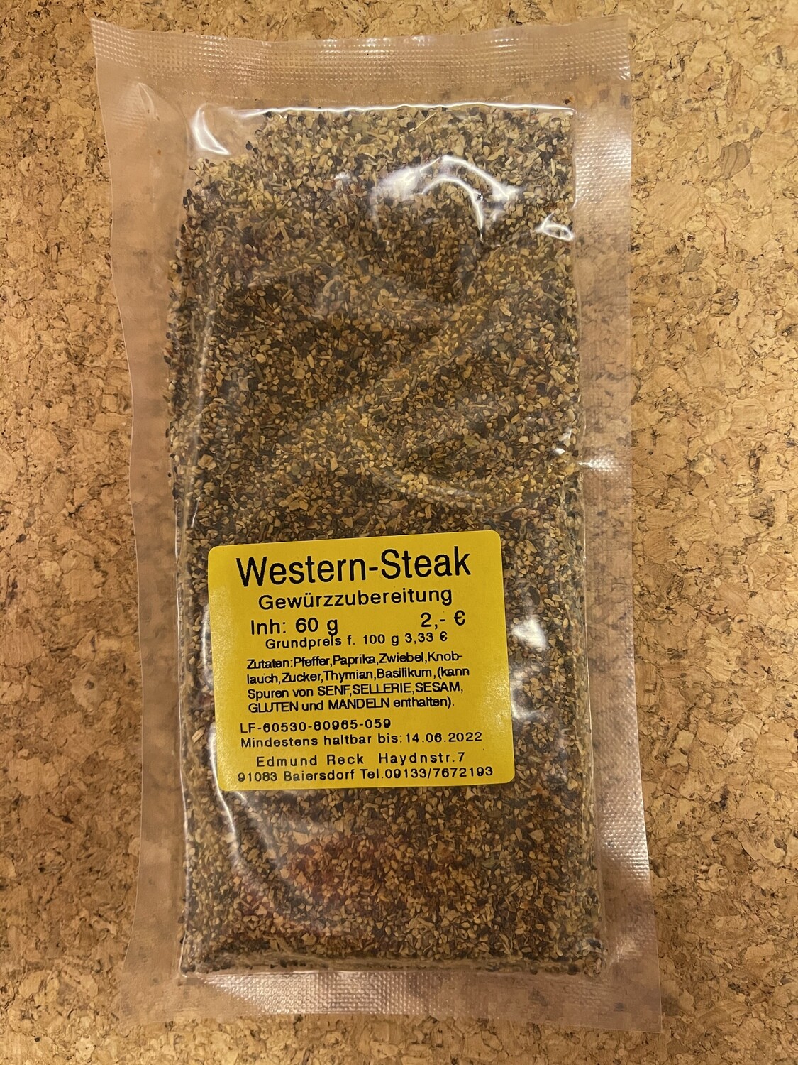 Western-Steak Gewürzzubereitung 70g