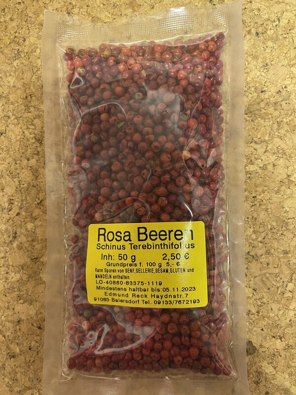 Rosa Beeren Schinus Terebinthifolius 50g