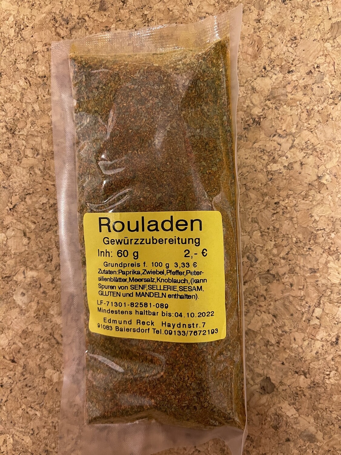 Rouladen Gewürzzubereitung 50g