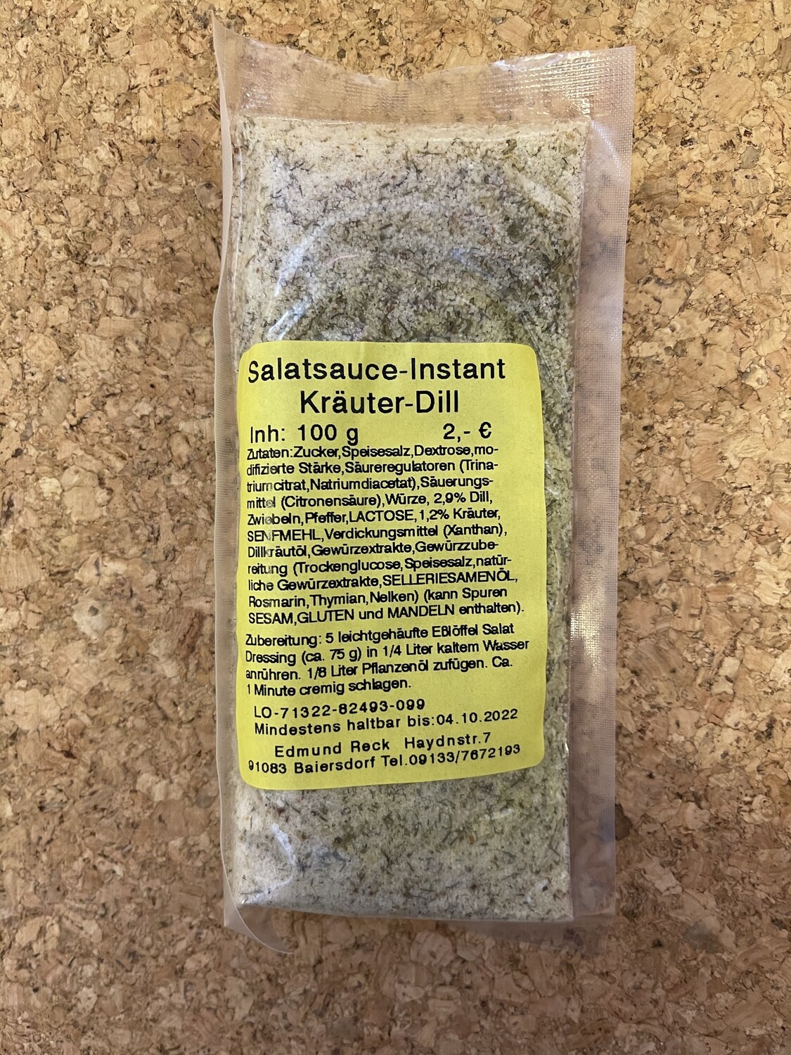 Salatsaucen-Instant Kräuter-Dill 80g