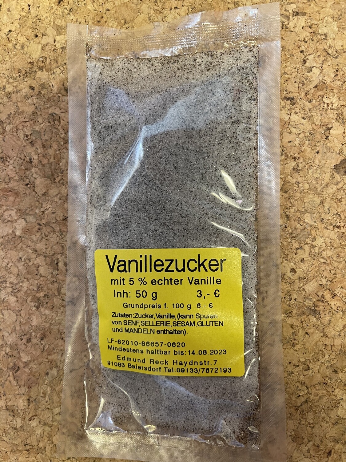 Vanillezucker mit 5% echter Vanille 50g