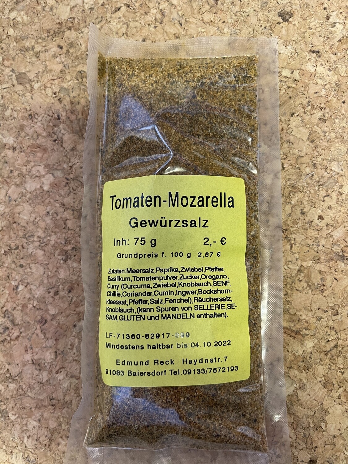 Tomaten-Mozarella Gewürzsalz 70g