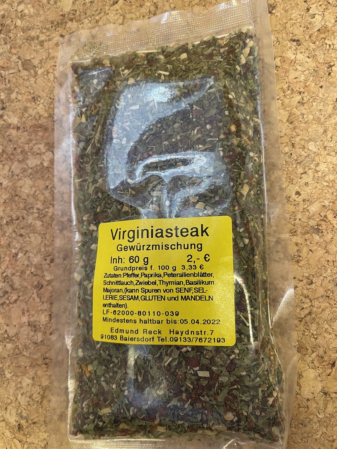 Virginiasteak Gewürzmischung 60g