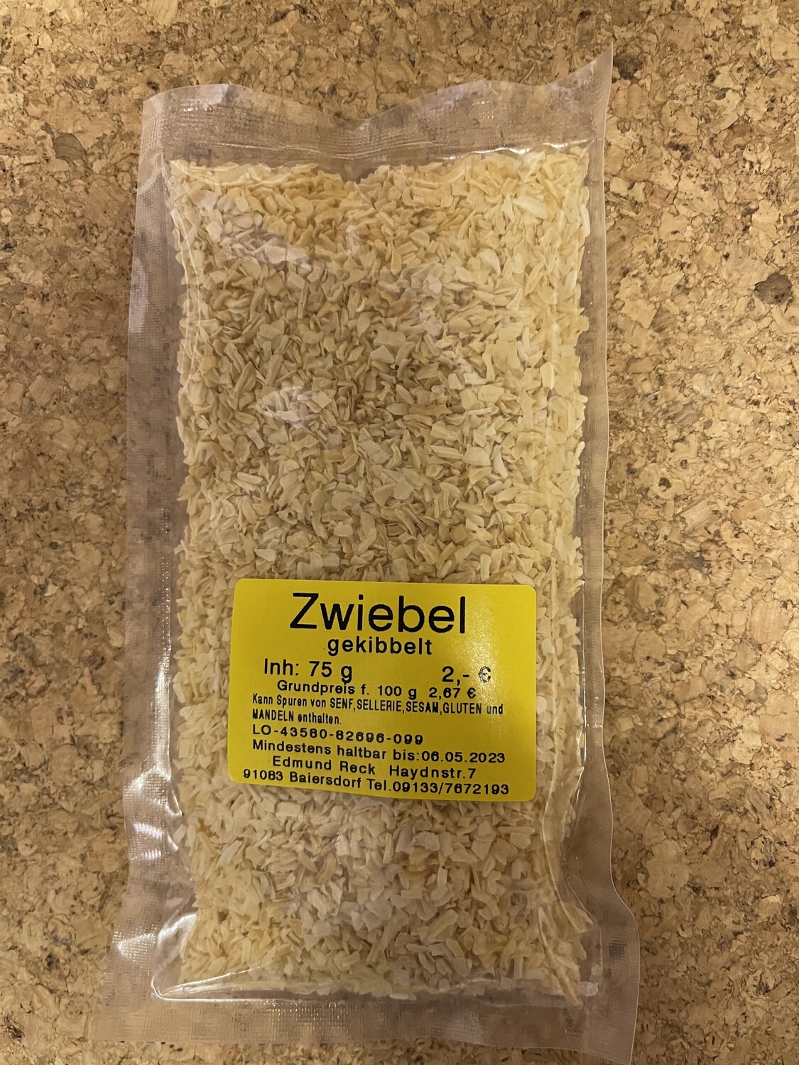 Zwiebel geschnitten (gekippelt) 70g