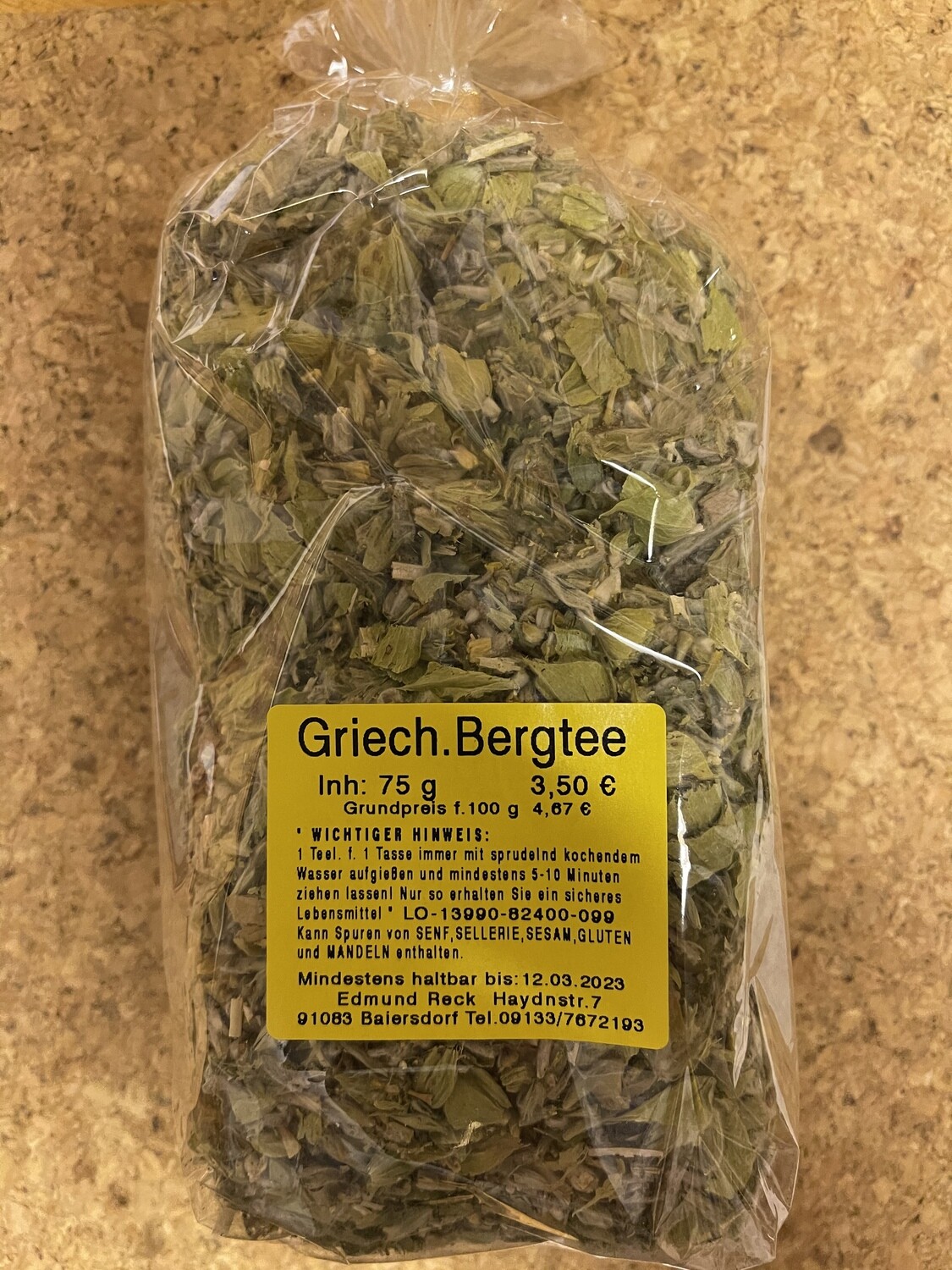 Griechischer Bergtee 75g