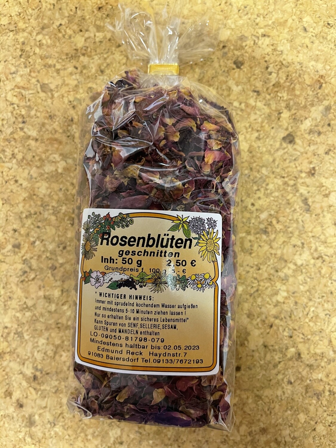 Rosenblüten geschnitten 50g