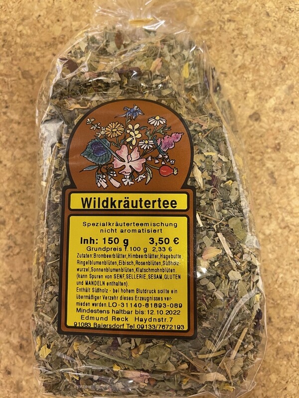 Wildkräutertee Spezialkräuterteemischung nicht aromatisiert 150g