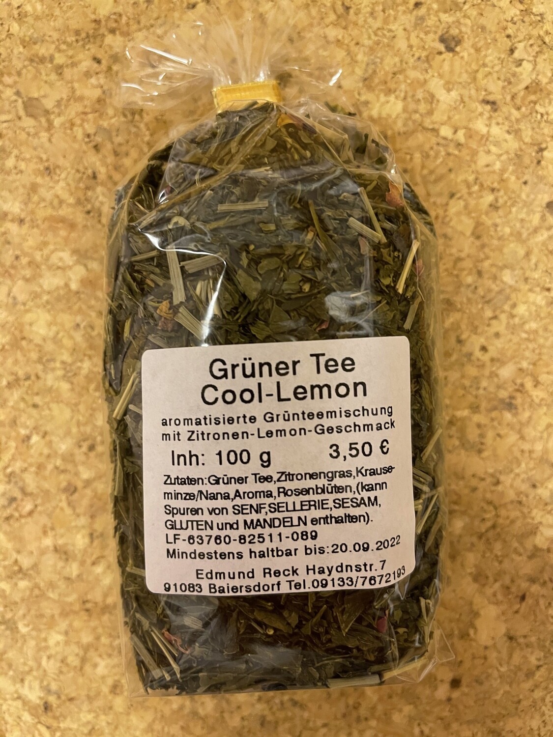 Grüner Tee - Cool - Lemon 100g