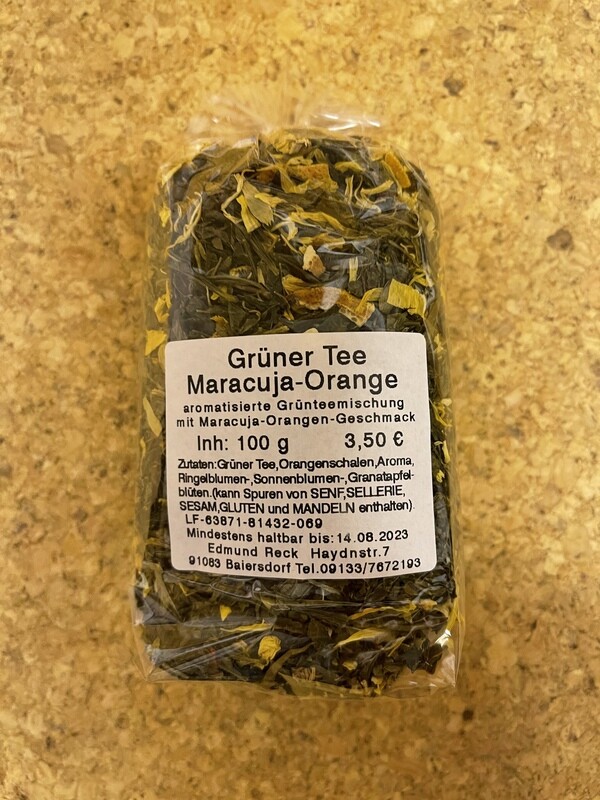 Grüner Tee Maracuja-Orange 100g