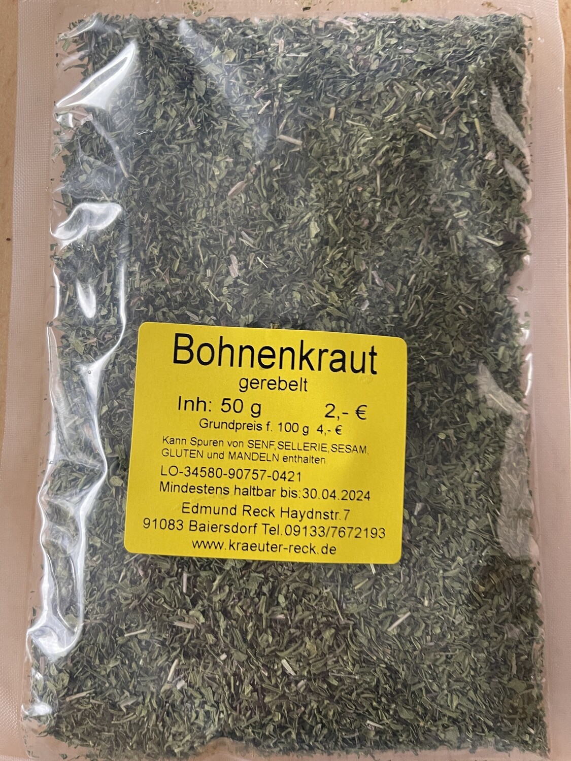 Bohnenkraut gerebelt 40g