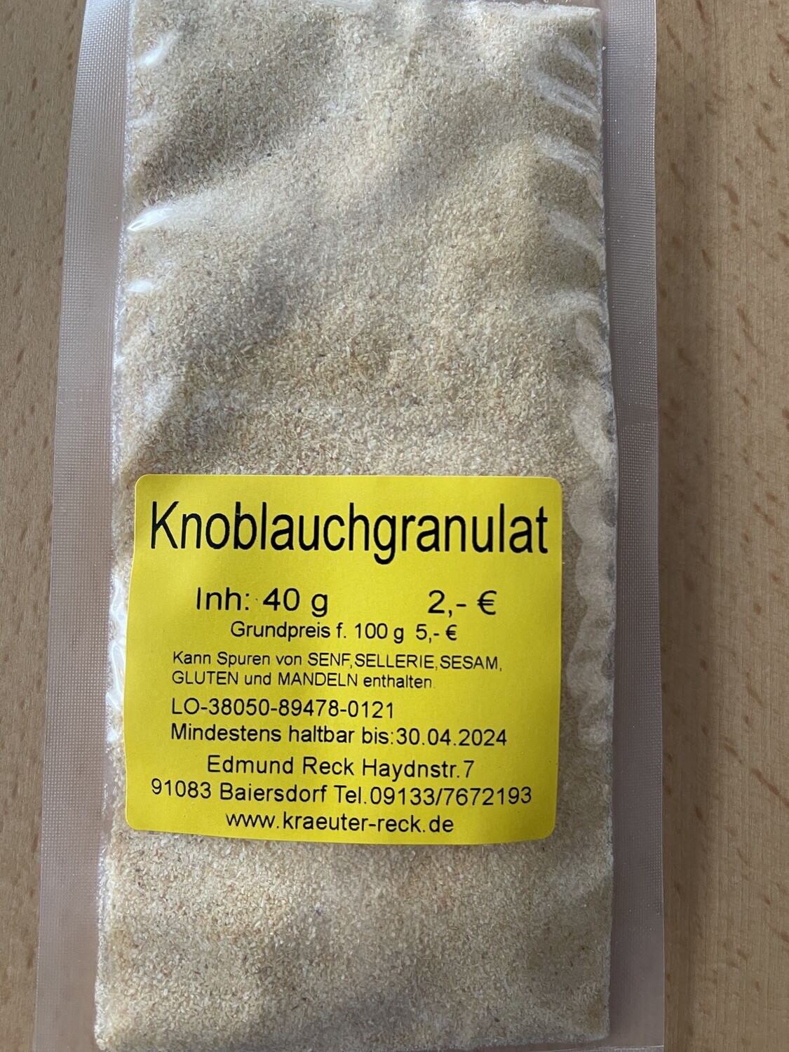 Knoblauchgranulat 50g