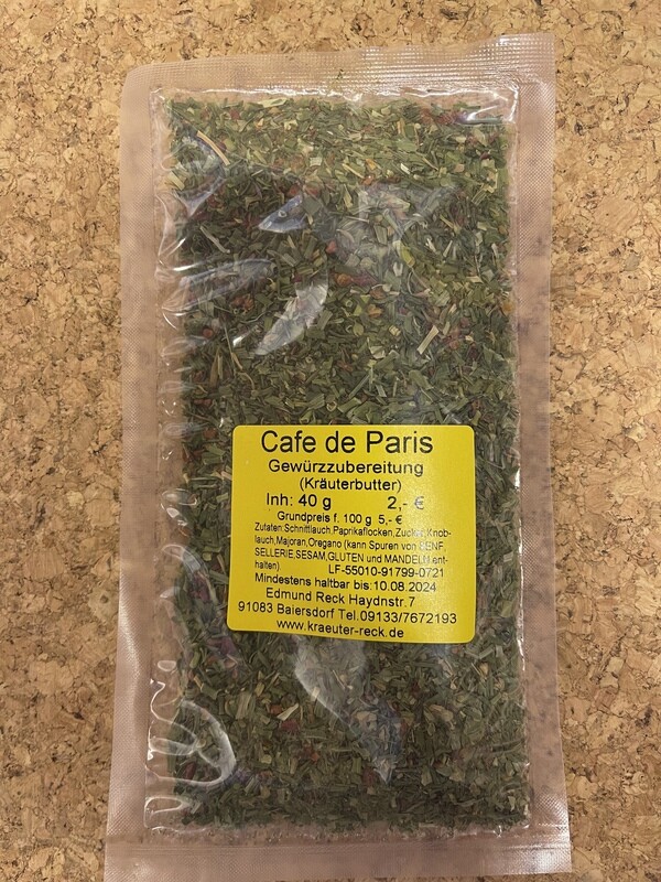 Cafe de Paris Gewürzzubereitung (Kräuterbutter) 40g