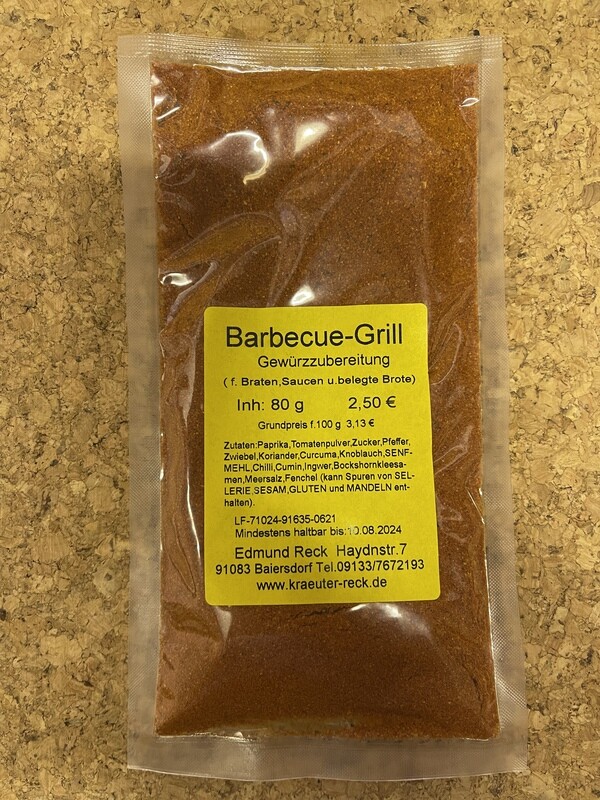 Barbecue-Grill Gewürzzubereitung 80g