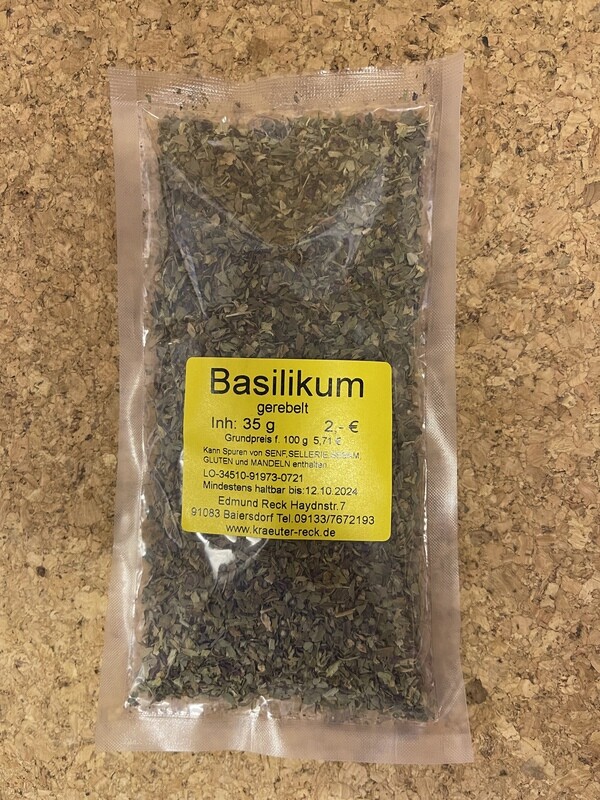 Basilikum gerebelt 35g