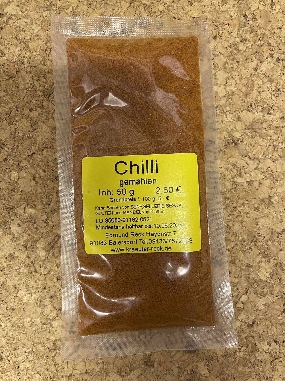 Chilli gemahlen 50g