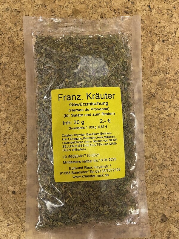Französische Kräuter Gewürzmischung (Herbes de Provence) 40g