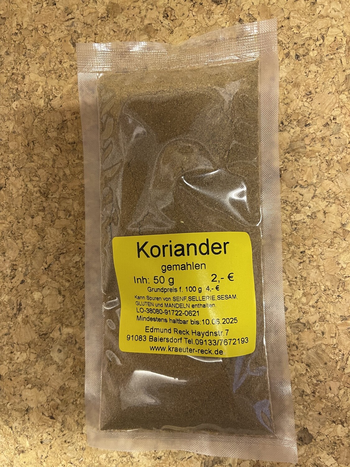 Koriander gemahlen 50g