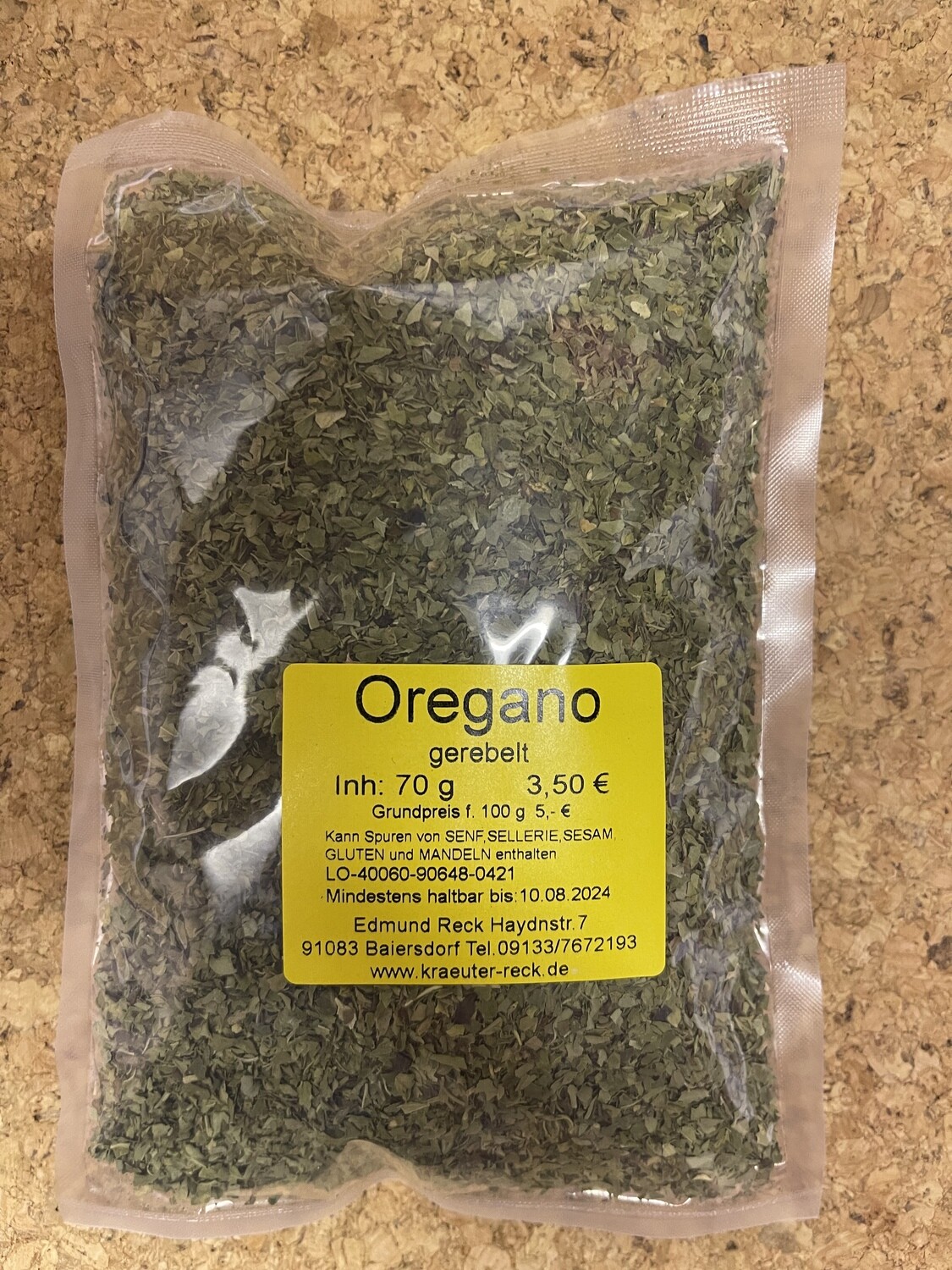 Oregano gerebelt 80g