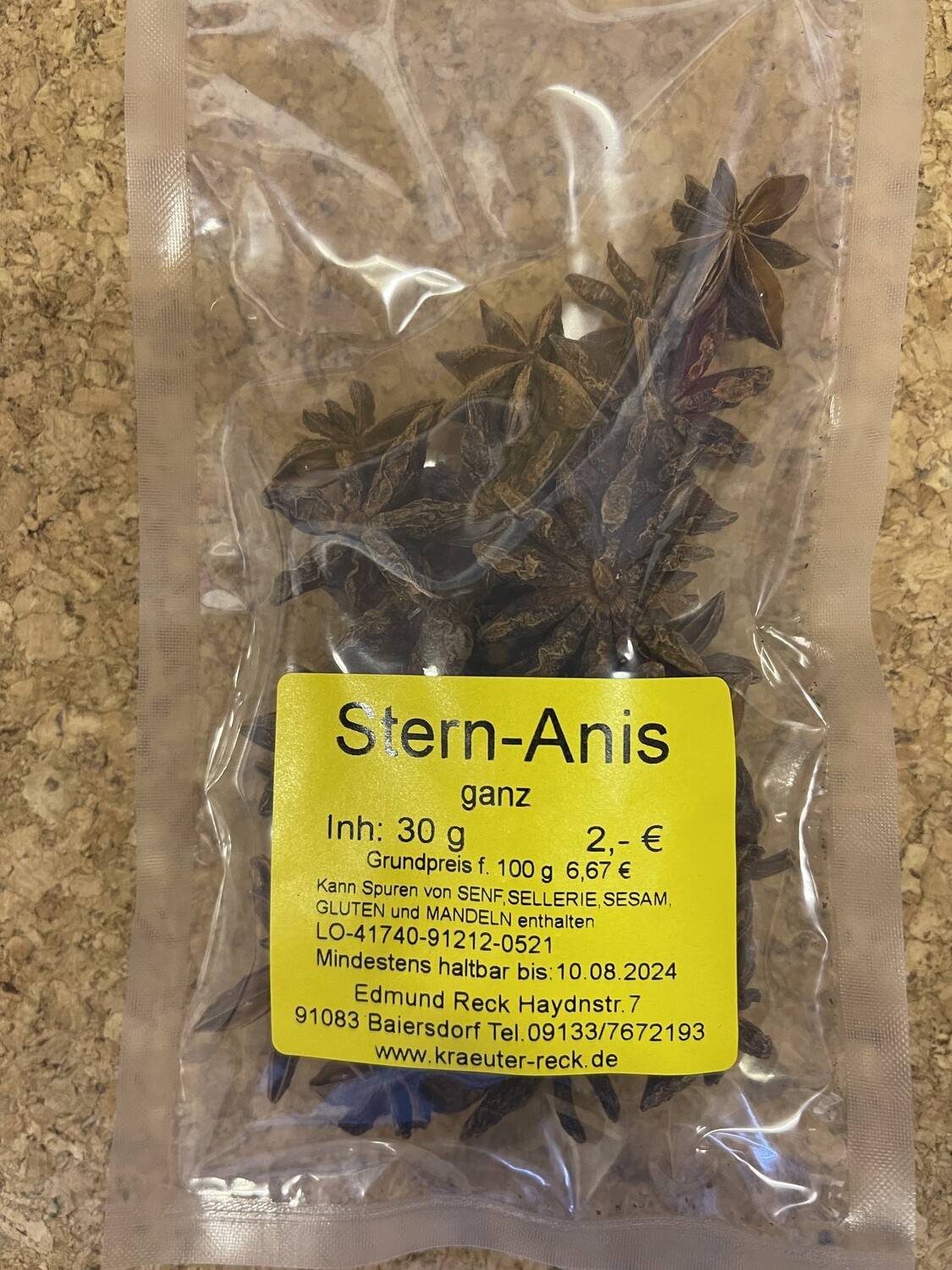 Stern-Anis ganz 30g