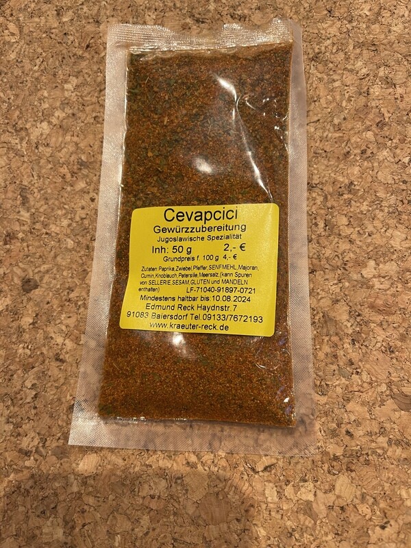 Cevapcici Gewürzzubereitung 50g