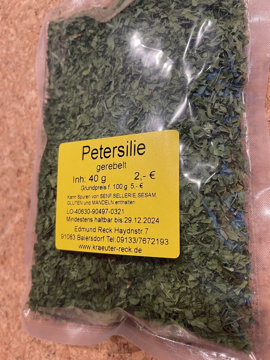 Petersilienblätter gerebelt 30g