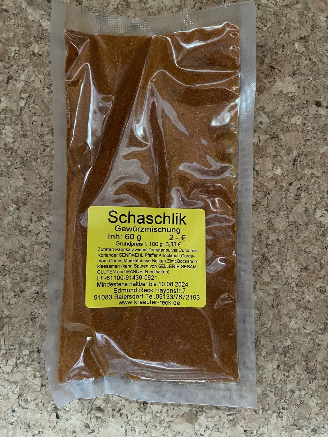 Schaschlik Gewürzmischung 60g