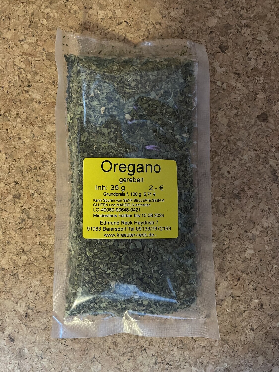 Oregano gerebelt 40g