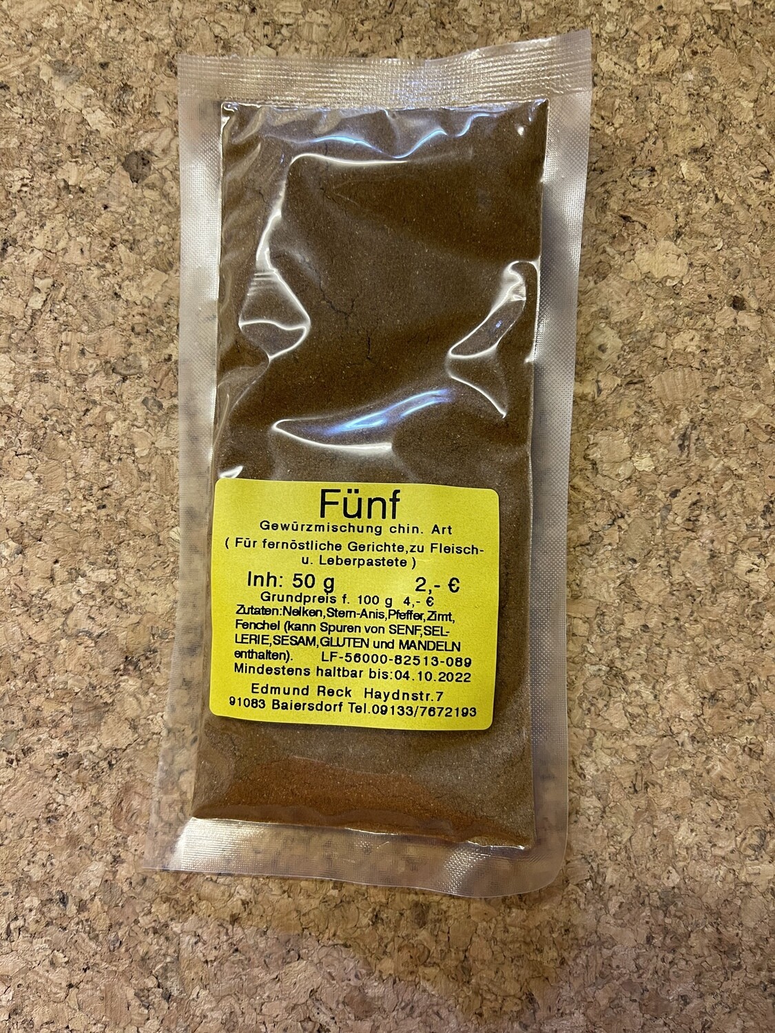 Fünf Gewürzmischung chin. Art 50g