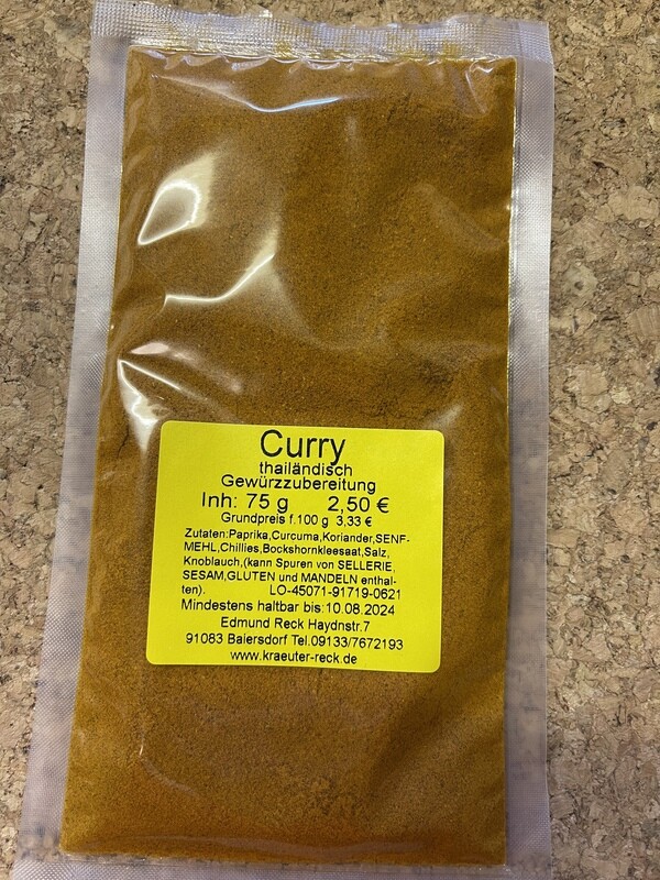 Curry-thailändisch Gewürzzubereitung 80g