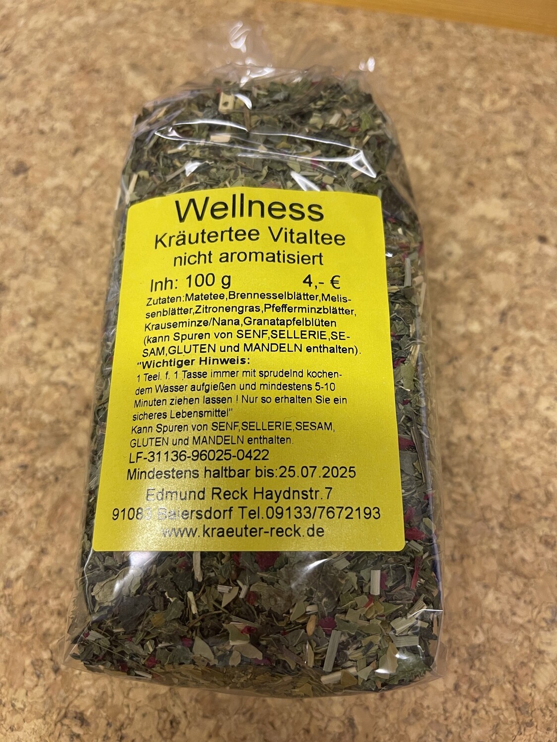 Wellness Kräutertee Vitaltee 100g