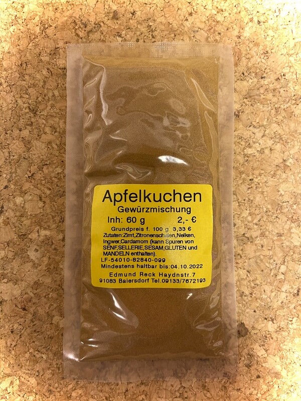 Apfelkuchen Gewürzmischung 60g