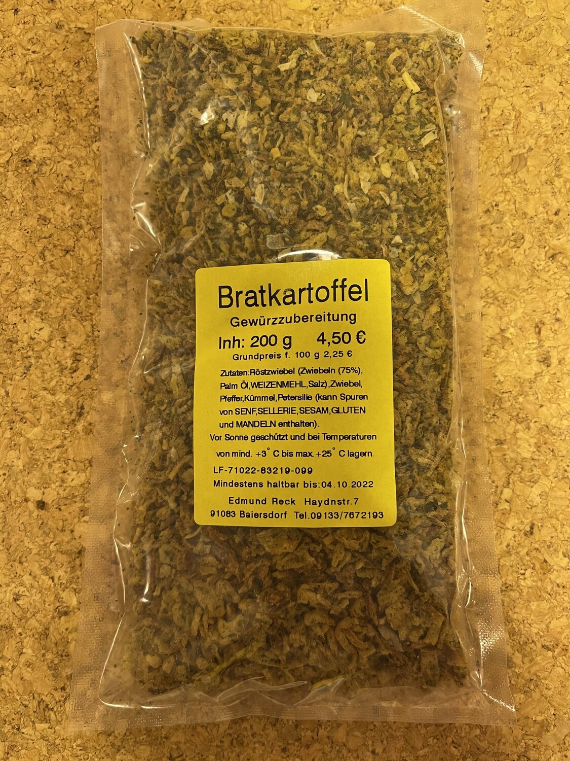 Bratkartoffel Gewürzzubereitung 160g