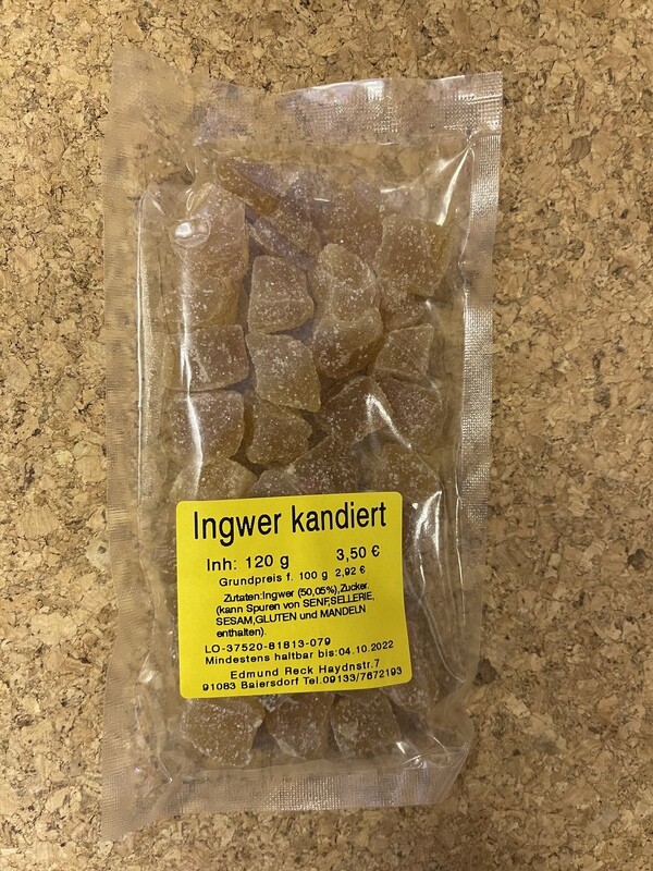 Ingwer kandiert 120g