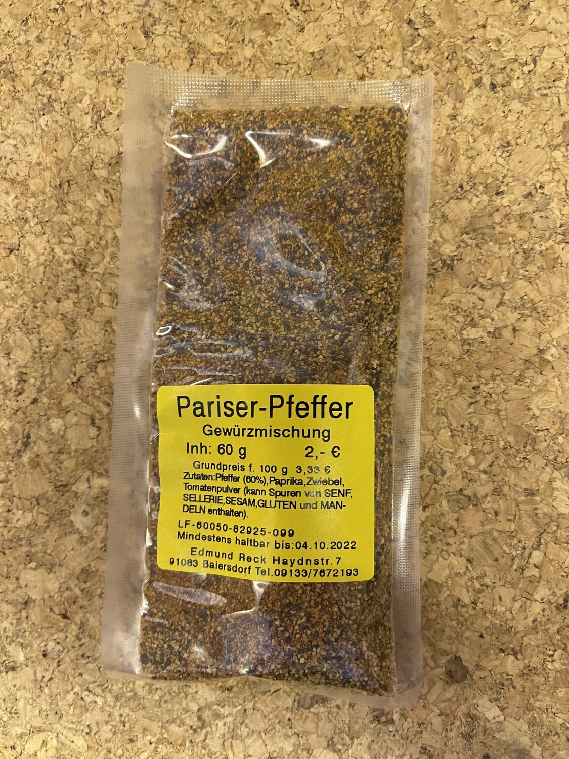Pariser-Pfeffer Gewürzmischung 60g